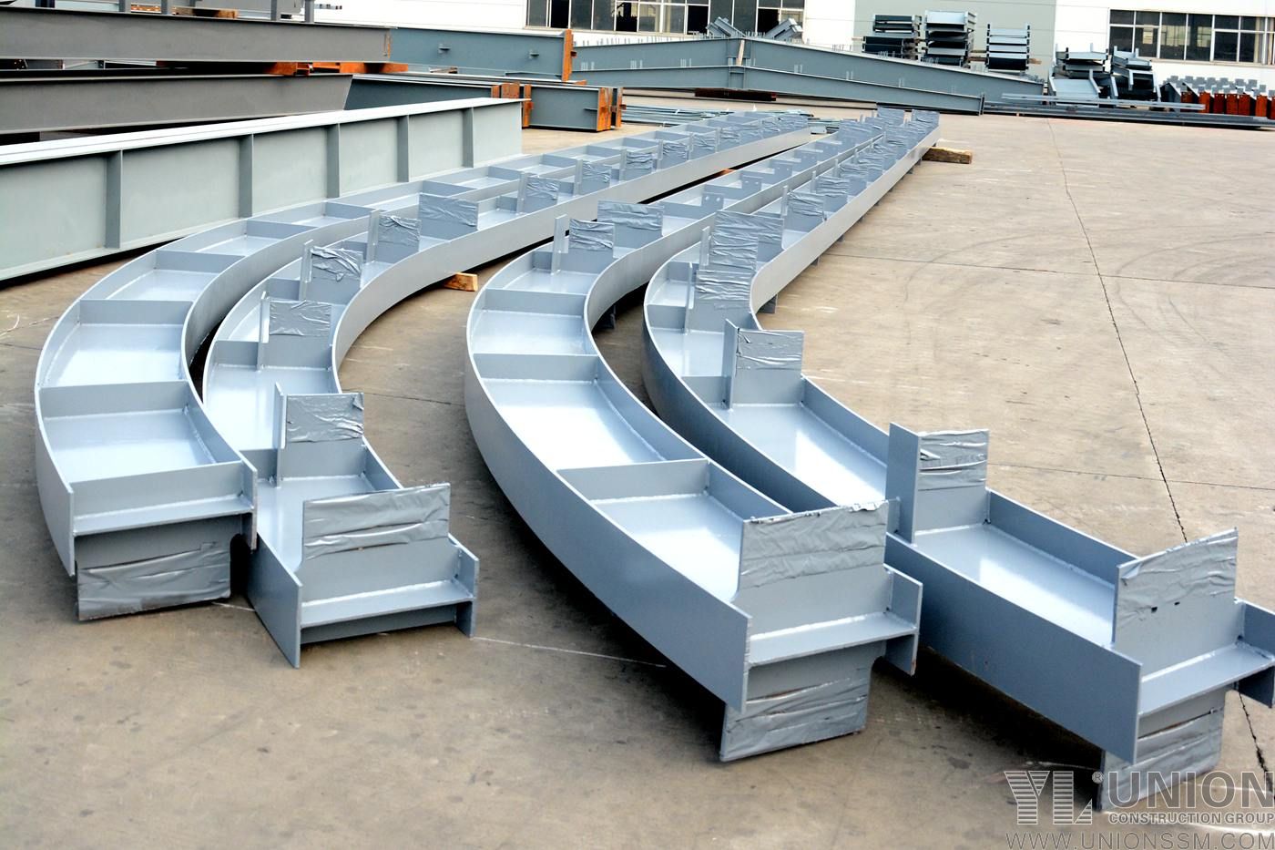 Curved Steel Columns and Beams Fabrication