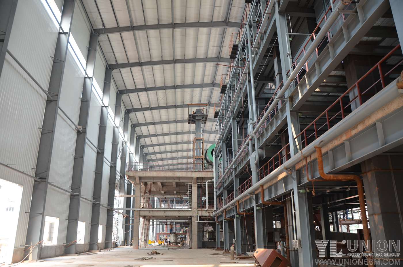 ساميت للأسمدة ، فوشان ، الصين): مصنع الهيكل الصلب ومنصة الأجهزة