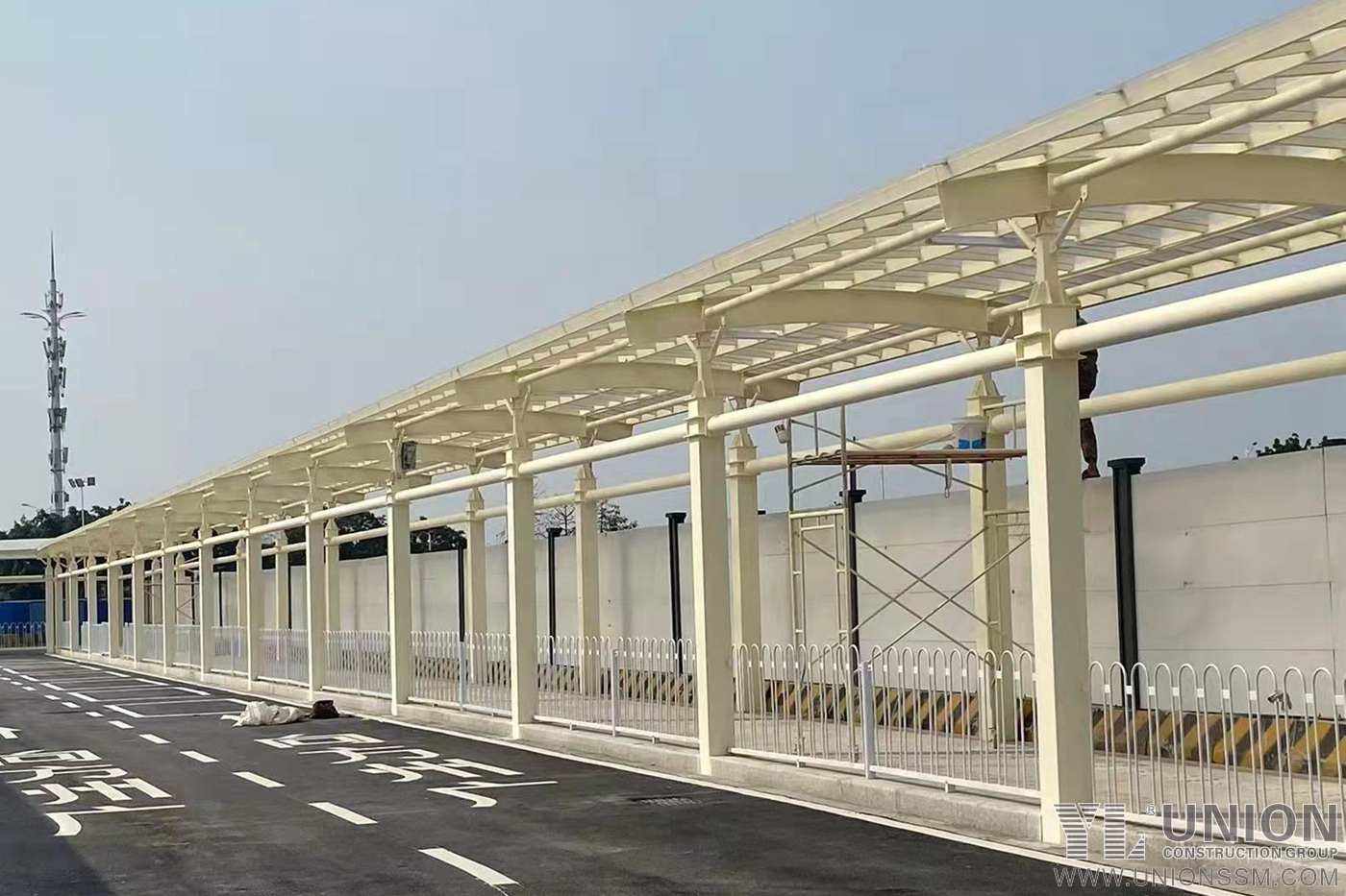 Guangzhou South Railway Station: Steel Structure Canopy For Taxi Yard