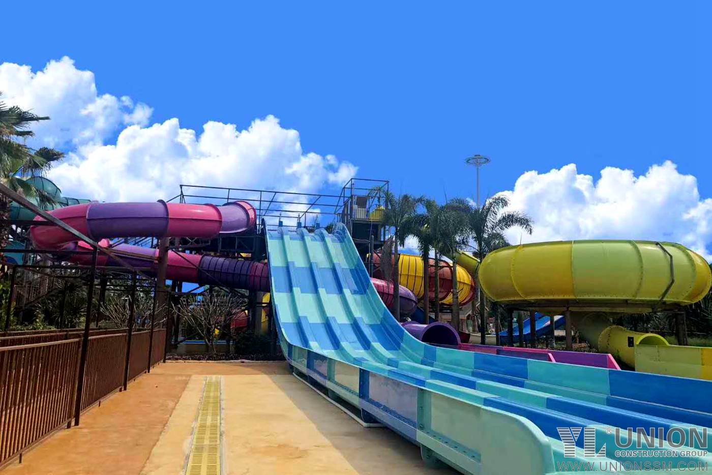Fabrication And Supply Pipe Columns And Other Structure Steel Framework Amusement Facilities for Texas Water World