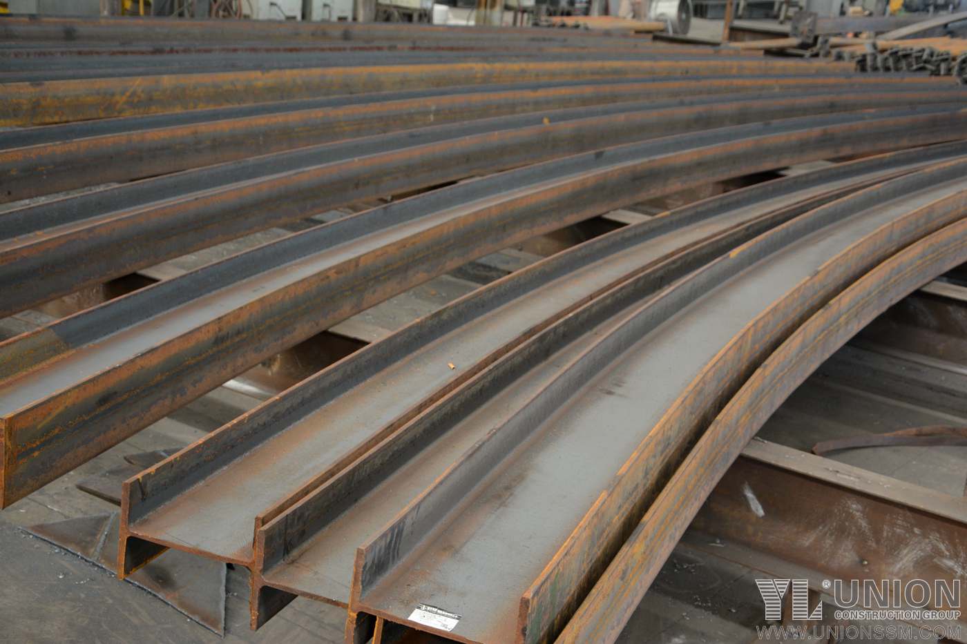 Fabrication And Supply Curvy Structure Steel Viaduct Canopy for Liantang Port