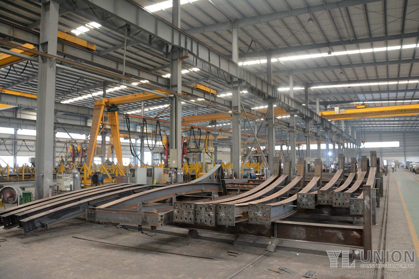 Fabrication And Supply Curvy Structure Steel Viaduct Canopy for Liantang Port